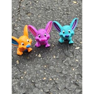 Mouse Trap Replacement Figures Lot of 3 Plastic 2013 Orange Purple Blue